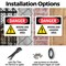 Signmission Mixing And Loading Area, 14 in W x Rectangle, Plastic OS-2PACK-DS-P-1014-L-1451 - alternate 2